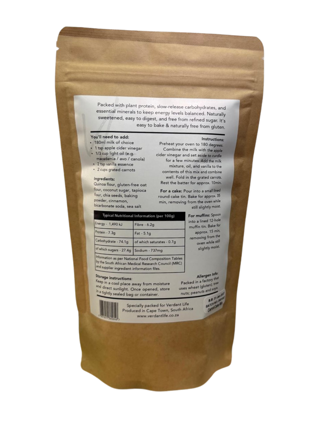 Carrot Cake Mix, 410g