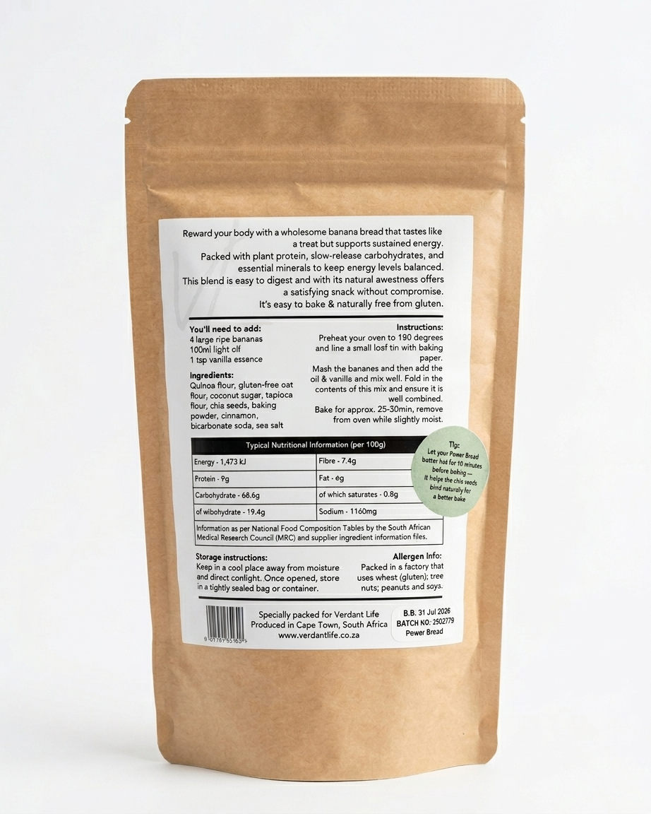 Power Bread, banana, 275g